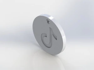 Keychain TikTok 3D print model 3D print model 3D Print Model