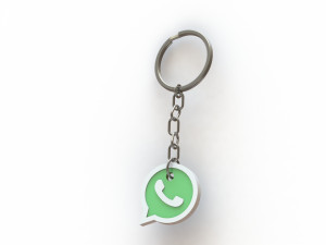 WhatsApp keychain 3D print model 3D print model 3D print model Modelo de Impressão 3D