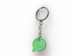 WhatsApp keychain 3D print model 3D print model 3D print model 3D-Druckmodell