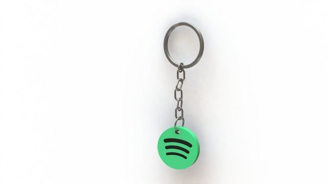 Spotify Keychain 3D