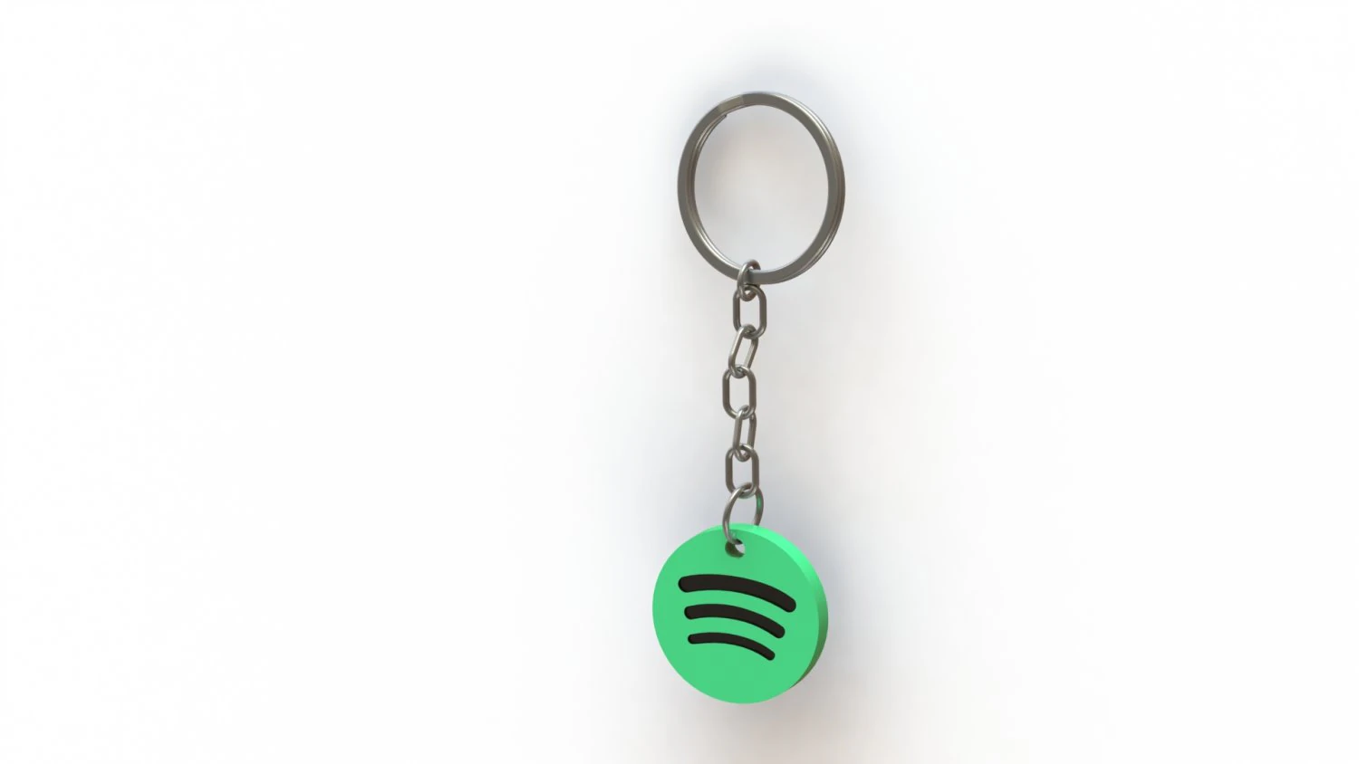Spotify Keychain 3D Print Model .c4d .max .obj .3ds .fbx .stl .blend