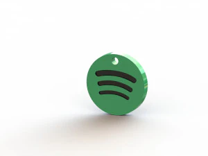 Spotify Keychain 3D Print Model