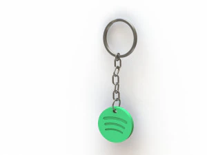 Spotify Keychain 3D Print Model