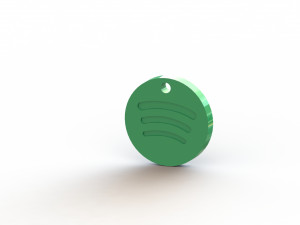 Spotify Keychain Modelo de Impressão 3D