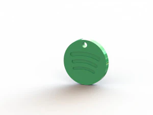 Spotify Keychain 3D Print Model