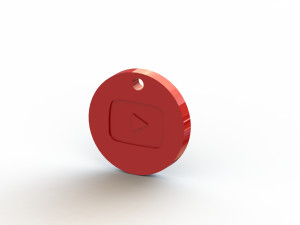YouTube Keychain Modelo de Impressão 3D