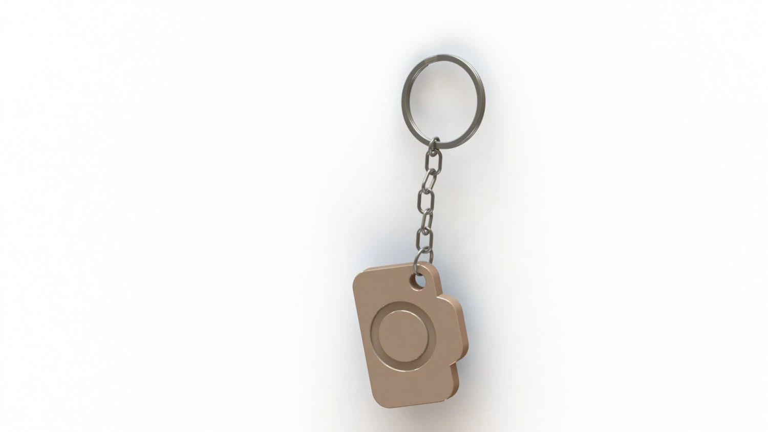 Camera icon Keychain 3D Print Model .c4d .max .obj .3ds .fbx .stl .blend 