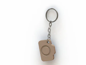 Camera icon Keychain 3D Print Model