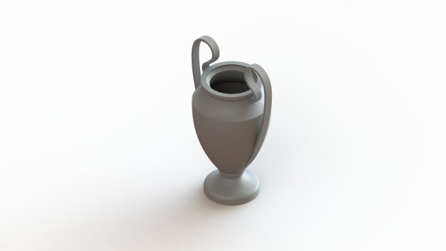 Miniature Champions League Trophy 3Dプリントモデル .c4d .max .obj .3ds .fbx .stl .blend 