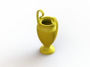 Miniature Champions League Trophy 3Dプリントモデル