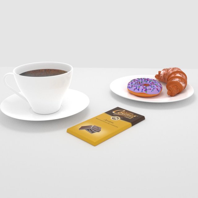coffee time collection 3D मॉडल .c4d .max .obj .3ds .fbx .stl .blend