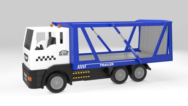 toy car transporter 3D Model .c4d .max .obj .3ds .fbx .stl .blend 