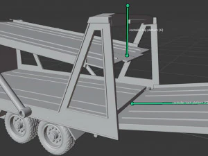toy car transporter 3D Model