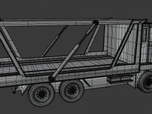 toy car transporter 3D Model