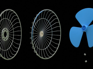 desktop fan 3D 모델