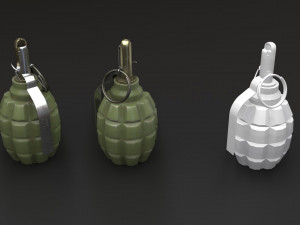 grenade game-ready collection 3D-Modell