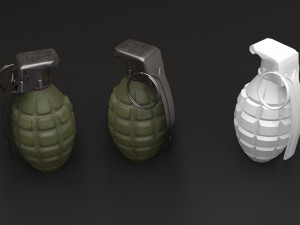 grenade game-ready collection 3D-Modell