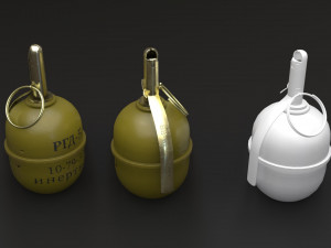 grenade game-ready collection 3D-Modell