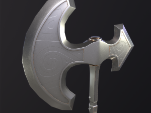 3D Battle axe game-ready 3D Model