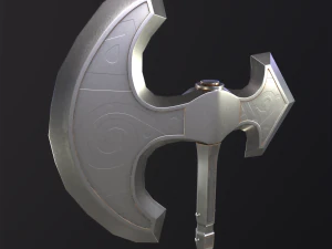 3D Battle axe game-ready 3D Model