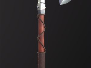 3D Battle axe game-ready 3D Model