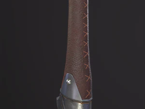 3D Battle axe game-ready 3D Model