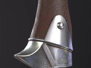 3D Battle axe game-ready 3D Model