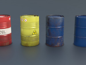 Barrels and Boxes 3D Model