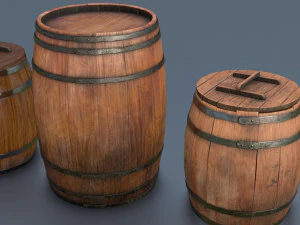 Barris e Caixas Modelo 3D