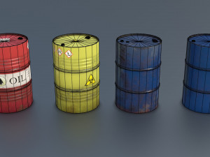 Barrels and Boxes 3D Model