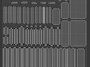 Barris e Caixas Modelo 3D