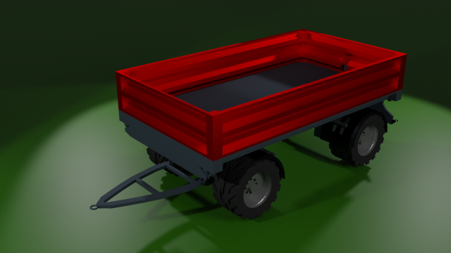 dump truck trailer 3D मॉडल .c4d .max .obj .3ds .fbx .stl .blend 