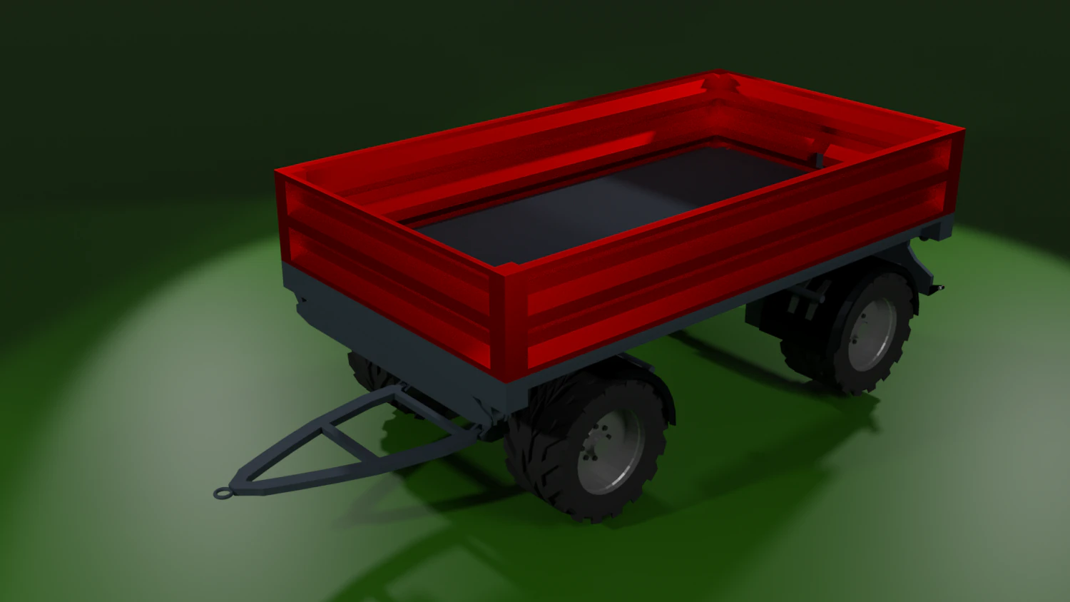 dump truck trailer 3D Model .c4d .max .obj .3ds .fbx .stl .blend