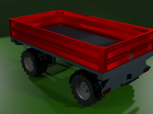 dump truck trailer 3D Model