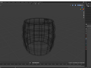 barrel lowpoly 3D मॉडल