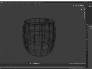 barrel lowpoly 3D Model