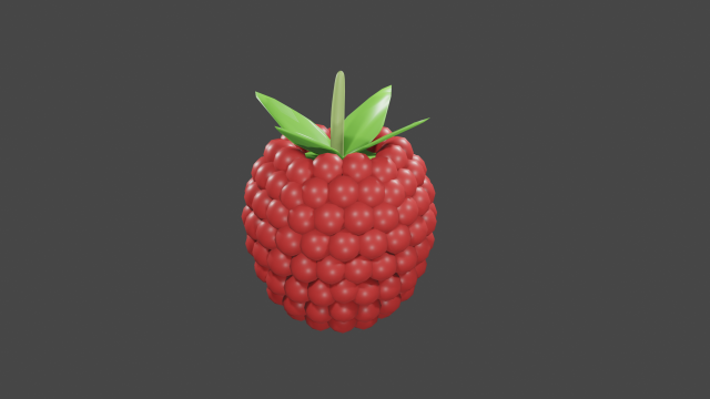 raspberry 3D Model .c4d .max .obj .3ds .fbx .stl .blend 