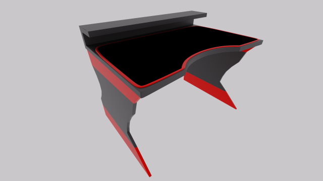 gamer table 3D 模型 .c4d .max .obj .3ds .fbx .stl .blend