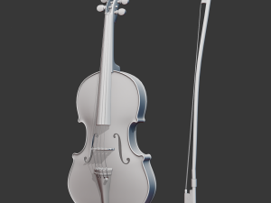 violin 3D-Modell