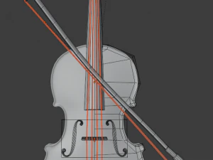 वायलिन 3D मॉडल