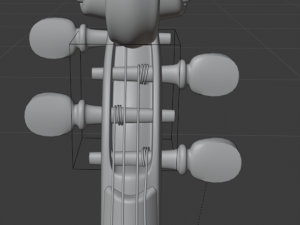 violin 3D-Modell