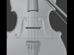 violin 3D-Modell