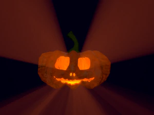 jacks halloween pumpkin lamp pbr game ready low-poly 3D Model