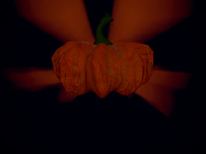 jacks halloween pumpkin lamp pbr game ready low-poly 3D Model