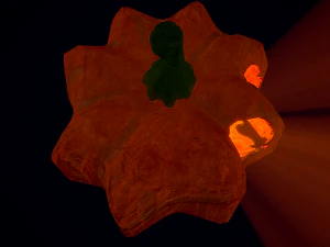 jacks halloween pumpkin lamp pbr game ready low-poly 3D Model