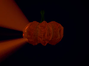 jacks halloween pumpkin lamp pbr game ready low-poly 3D Model