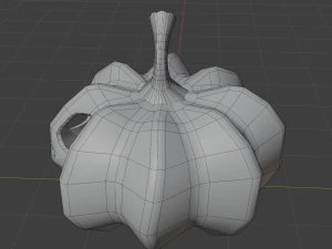jacks halloween pumpkin lamp pbr game ready low-poly 3D Model