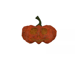 jacks halloween pumpkin lamp pbr game ready low-poly 3D Model