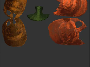 jacks halloween pumpkin lamp pbr game ready low-poly 3D Model