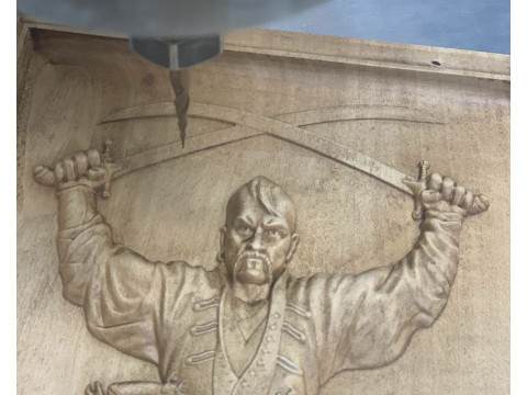 Cossack Ukrainian warrior - bas-relief for CNC router or 3D printer Model Cetak 3D